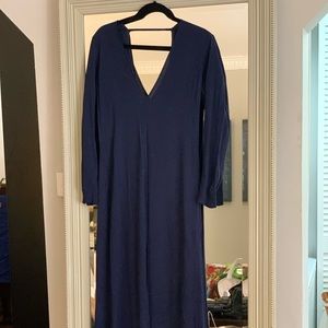 Reformation Navy maxi dress